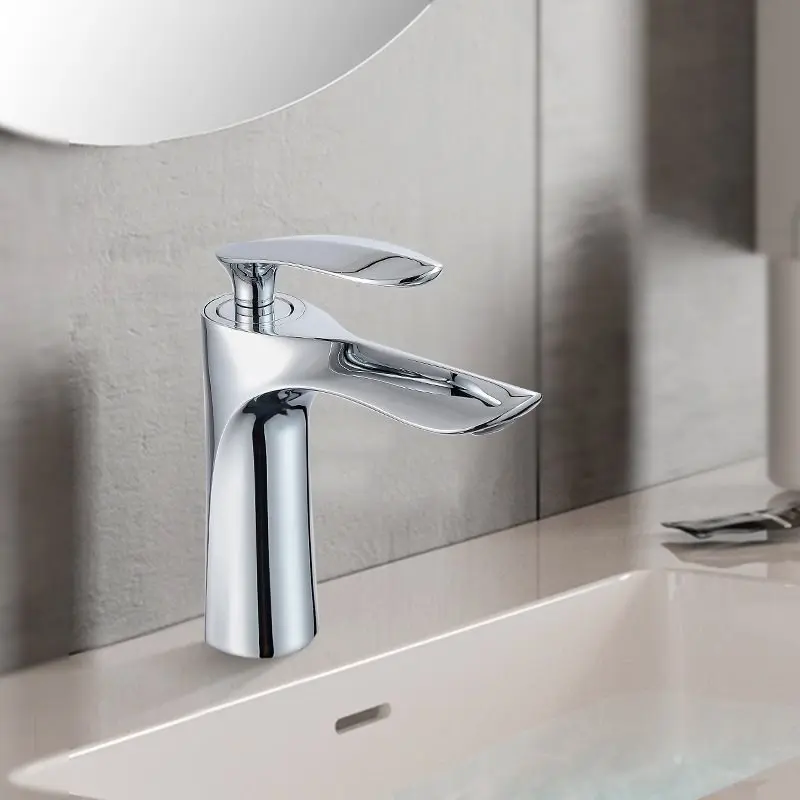 

Wash Basin Hot And Cold Faucet Wash Basin Sanitary Ware Built-in Single Hole Basin Faucet Bathroom Cabinet Hot And Cold Faucet