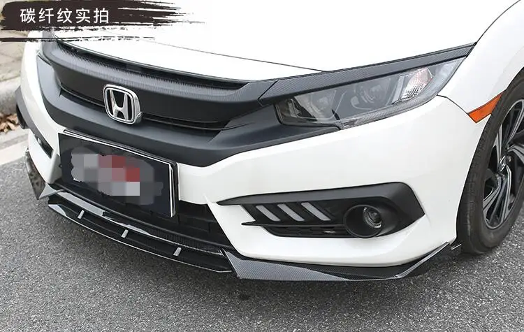 Задний спойлер для переднего бампера Honda Civic 2016 2018|Спойлеры и крылья| |