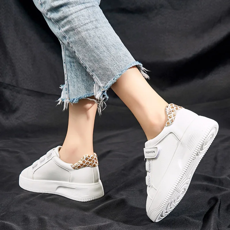 

New Style Spring And Autumn WOMEN'S Casual Shoes Simple Anti-slip Wear-Resistant Students Base Platform Shoes Sports Dance Versa