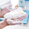 100PCS Clean Foaming Mesh Bag Portable Hangable Soap Saver Bag Bath Shower Foaming Mesh Net Cleansing Delicate Foam Network 5