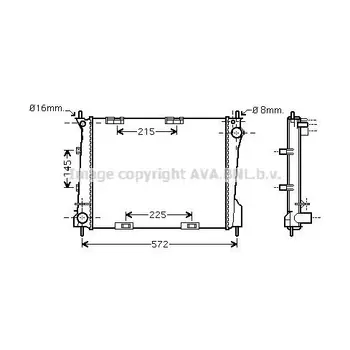 

Cooling system radiator Renault Clio III 1.2-1.6/1.5dCi 05 A