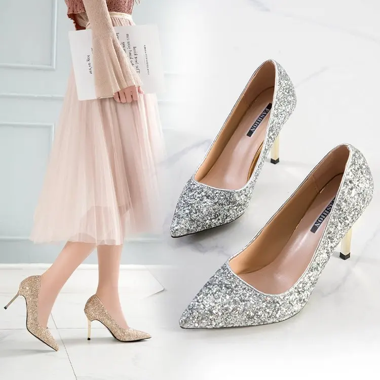 Zapatos de boda para mujer, 20, estilo nuevo, zapatos de tacón bajo para  matrimonio, zapatos de novia generalmente usables, vestido de boda para  dama de honor, zapatos de tacón alto|Zapatos de tacón