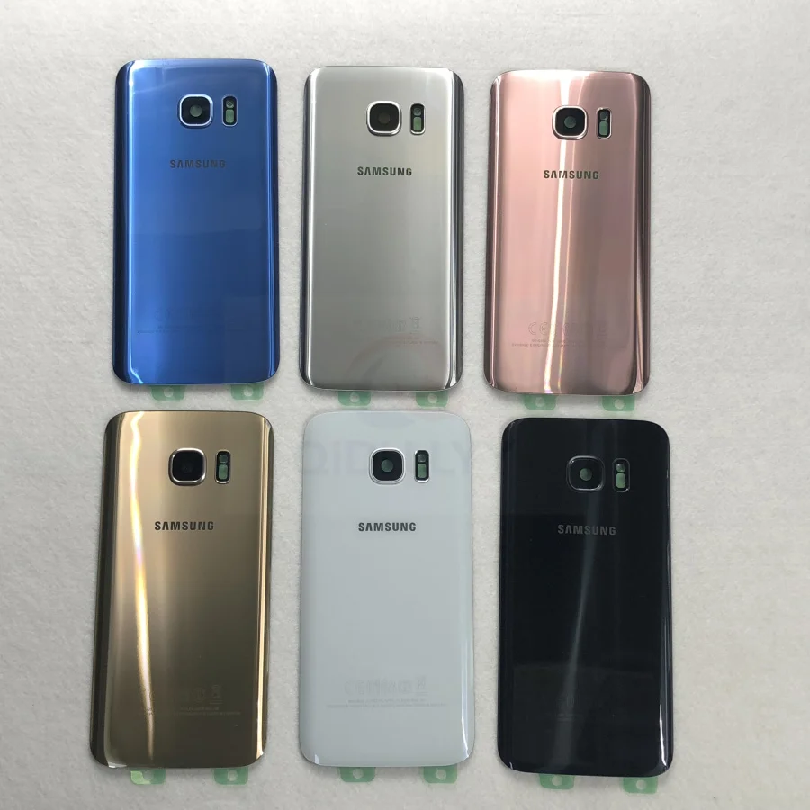 Чехол для SAMSUNG Galaxy S7 G930F/S7 Edge G935F Задняя стеклянная крышка аккумулятора Корпус