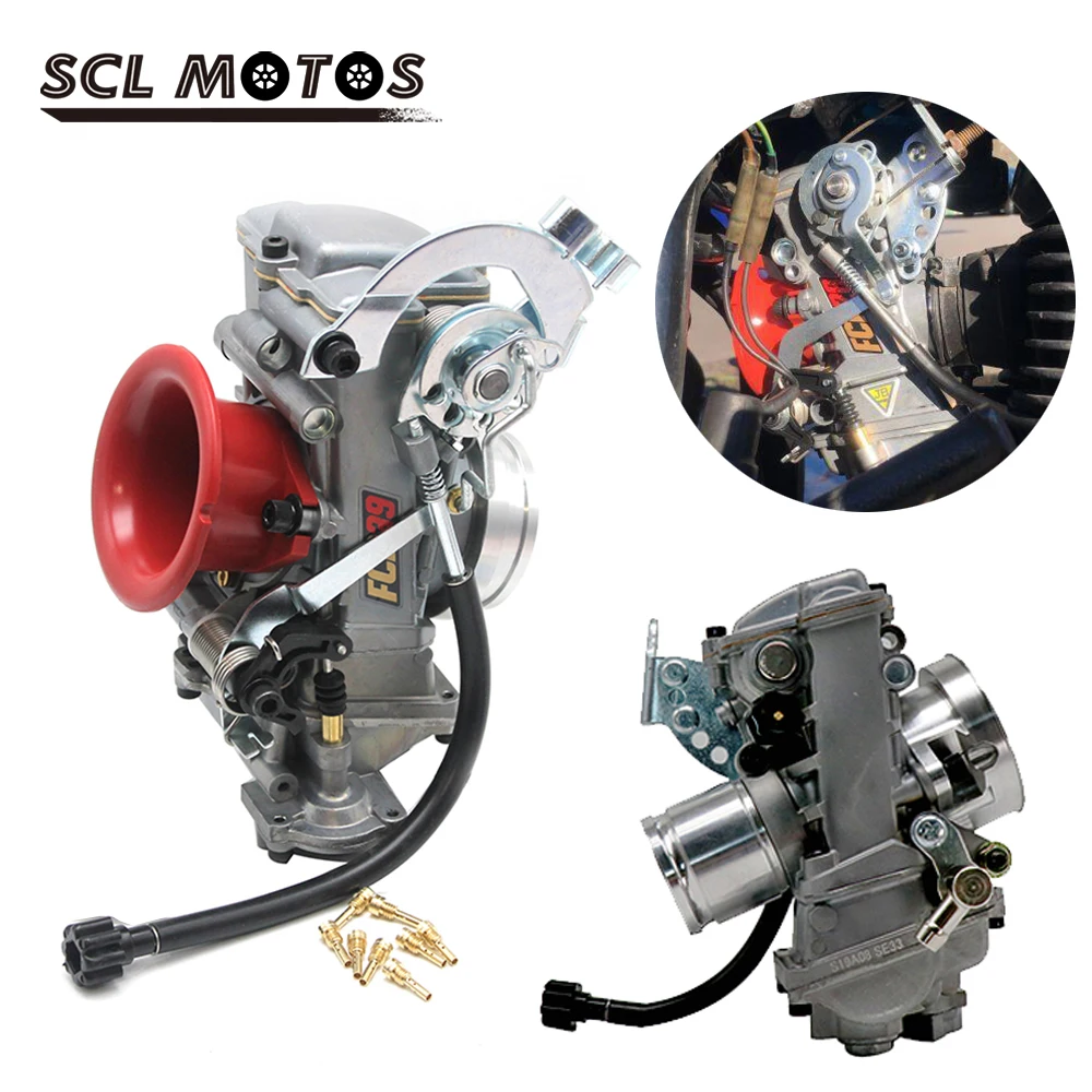 Карбюратор SCL Moto FCR 28 33 35 37 39 41 мм мотоциклетный карбюратор для езды по