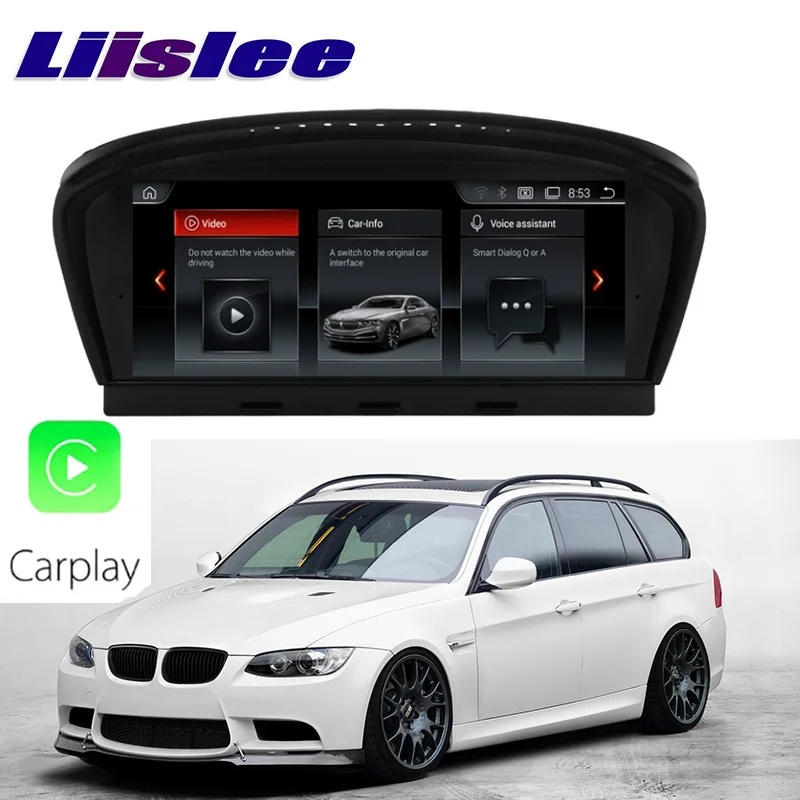 LiisLee Автомобильный мультимедийный GPS аудио Hi Fi Радио стерео для BMW 3 серии E91 M3 2009 ~