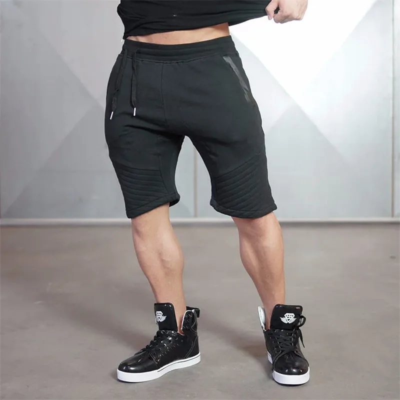 Горячие Модные мужские спортивные шорты брюки летние хлопковые спортивные брюки для фитнеса шорты для бега повседневные спортивные мужские шорты