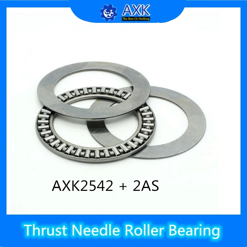 

AXK2542 + 2AS Thrust Needle Roller Bearing With Two AS2542 Washers 25*42*4 mm ( 10 Pcs ) AXK1105 889105 NTB2542 Bearings