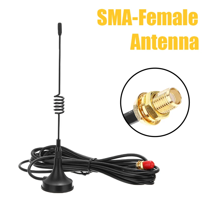Sma-hembra-antena de doble banda 3M 520MHz, conector de antena magnética móvil de dos vías para BaoFeng BF-888S walkie-talkie BF-UV5R