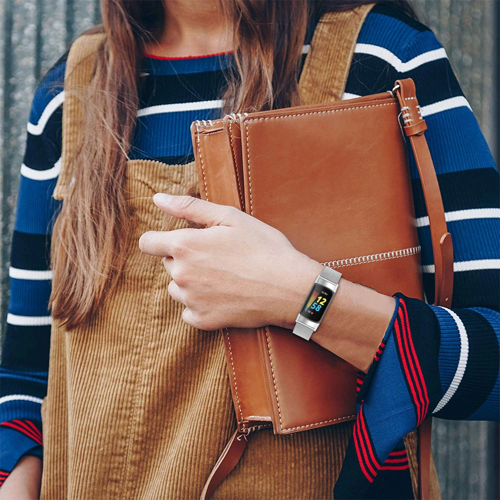 Stylish Stainless Steel Milanese Magnetic Loop Wristband Bracelet