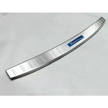 

Chrome Rear Guard Cover Outer Rear Bumper Protector Rearguard Trim For Hyundai Tucson 2015 - 2019 Car Accessories
