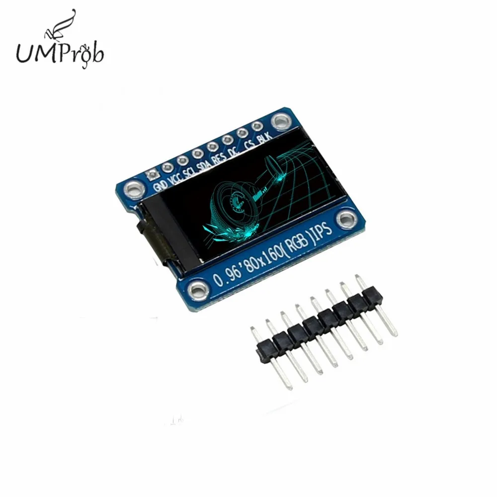 7 контактный IPS SPI HD 65K полноцветный ЖК модуль ST7735 Drive IC 80*160 дисплей не OLED 0 96