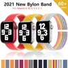 Nylon strap for apple watch band 44mm 40mm 42mm 38mm smartwatch wristband belt sport loop bracelet iwatch series 3 4 5 6 se band