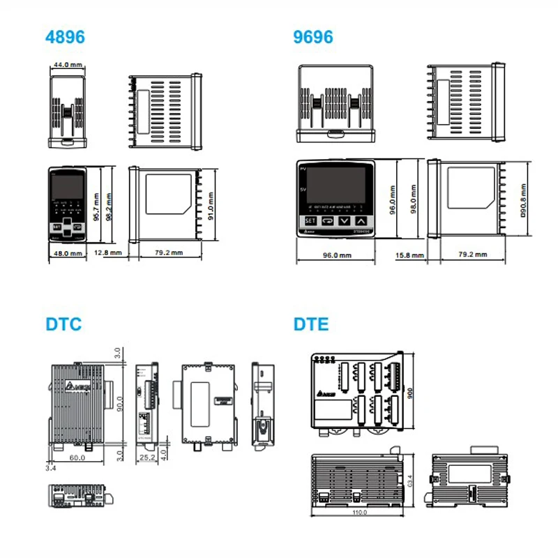 Контроллер Температуры DTE Серии расширение DTE/20 V/20R/20c/20L/10 t/10 p/2ds/20 t