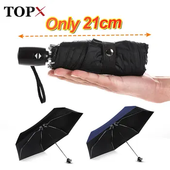 

21CM Umbrella Rain Women Mini Pocket Automatic 5Folding 295g Ultra Light Travel Men Umbrella Portable Travel Gifts Men Umbrella