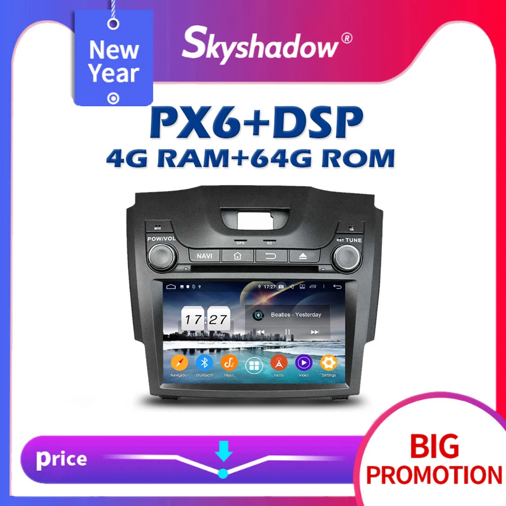 PX6 автомобильный dvd плеер DSP Android 10 4G + 64G Wifi Bluetooth 5 0 радио GPS для Chevrolet Trailblazer Colorado S10