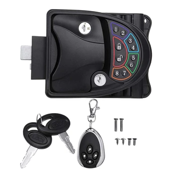 

Rv Keyless Entry Door Lock Trailer Car Latch Handle Knob Deadbolt Remote Control