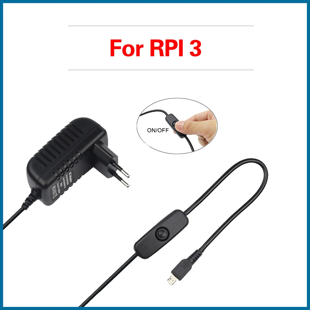 S-выключатель источника питания для робота с микро-USB-портом адаптер Европы США