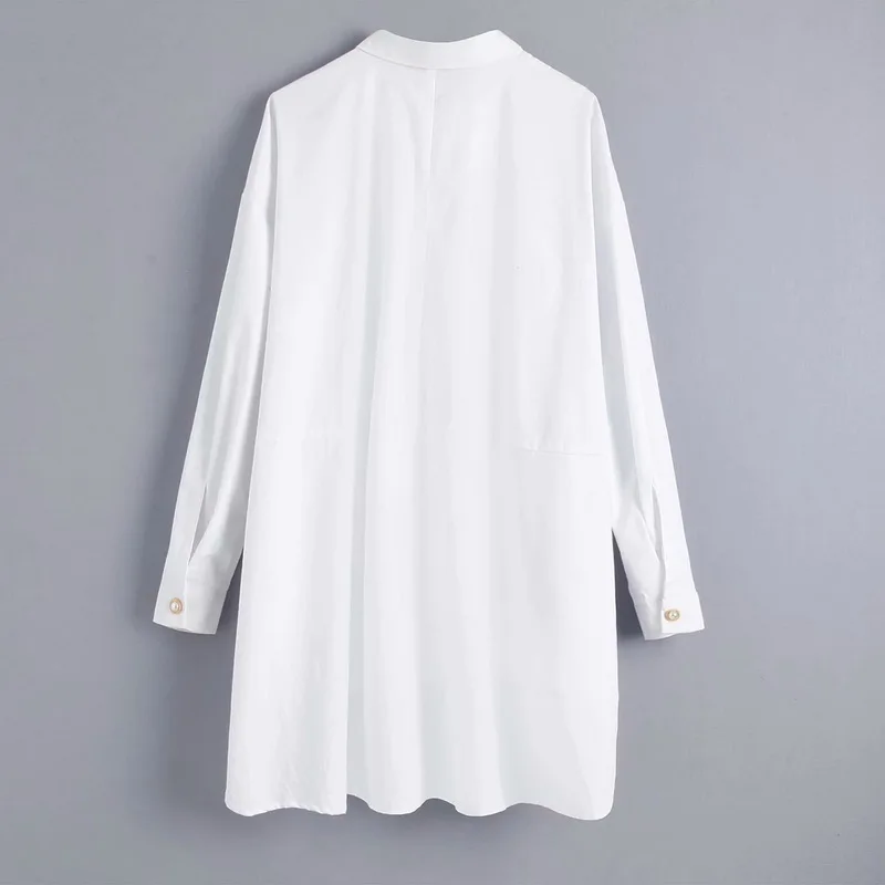  Loose Women Shirt Blouse Spring 2020 New Fashion Long Sleeve Wide Tops Female Casual Shirts