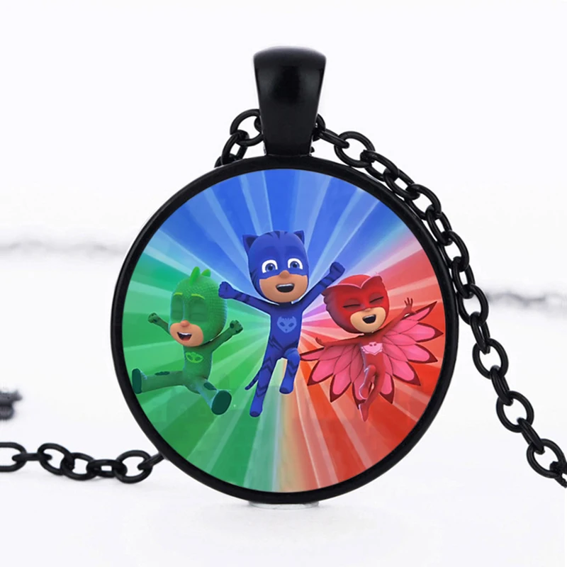 1pcs PJ Masks костюм время драгоценный камень брелок кулон Pj маска Juguete Catboy Owlette Gekko мультфильм аксессуары брелок декорация игрушки S60 - Цвет: 1pcs