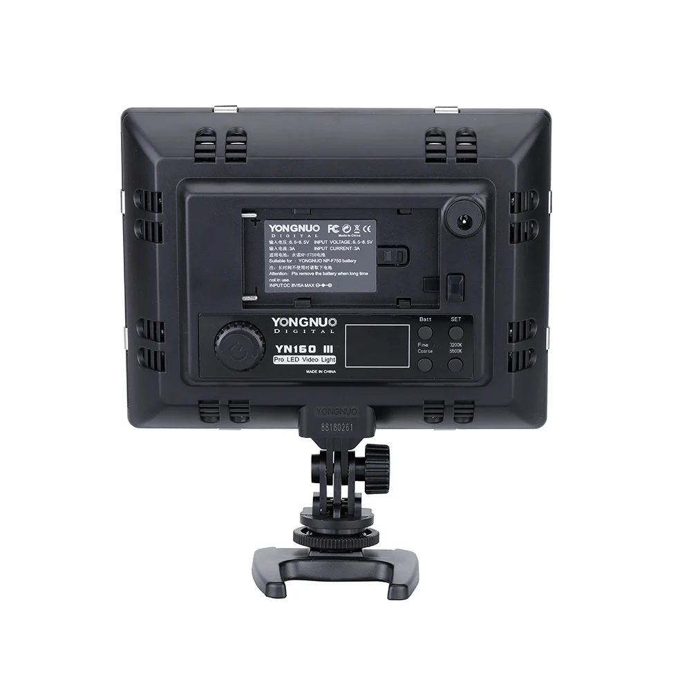 Yongnuo Pro YN-160 III 192 светодиодов видео 3200 K-5500 K лампы для фотосъемки для Canon Nikon sony Pentax Olympus видеокамеры DSLR