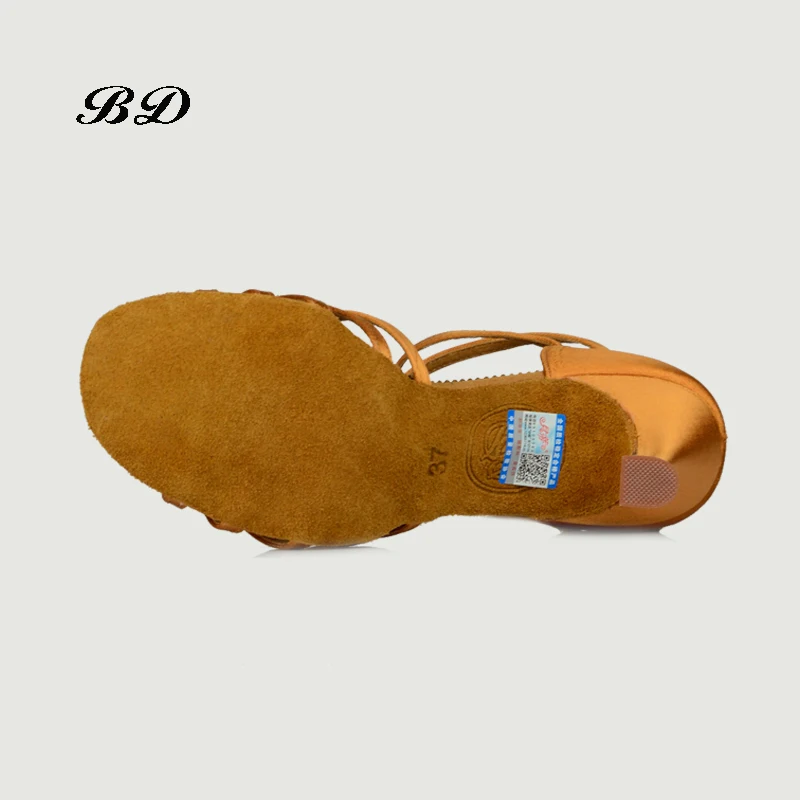 Betty BD Latin Dance Shoes Authentic Female Soft-Soled Dancing  Professional National Standard SALSA 211 Ballroom FREE Cover BAG