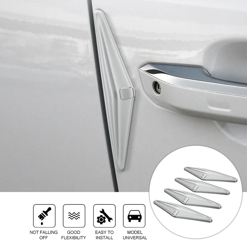 

4pcs Car Bumper Protector Car Door Edge Protector Body Guard Anti-Scratch Strips Sticker Protection Cover For Car styling