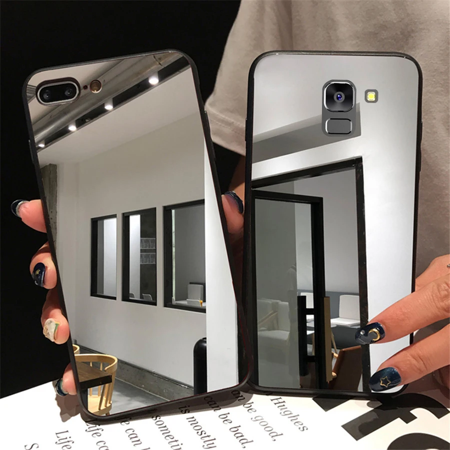 Акриловый зеркальный чехол для телефона Samsung Galaxy A6 A5 A7 A8 Plus J2 Pro J4 J6 J5 J7 Prime J8 2016 2017
