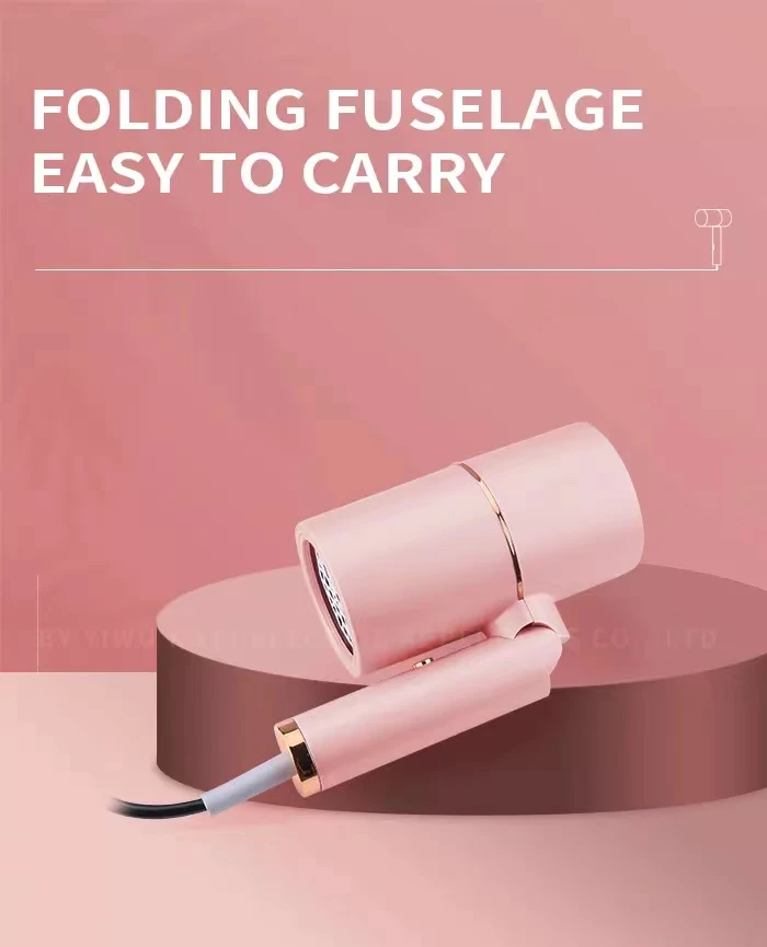 Secador de Cabelo Cuidados com o Cabelo Kemei Profissional Negativo Mais Suave Secagem Rápida Dobrável Portátil Rosa Casa Viagem Salão Beleza Íon 2 Secadores de cabelo