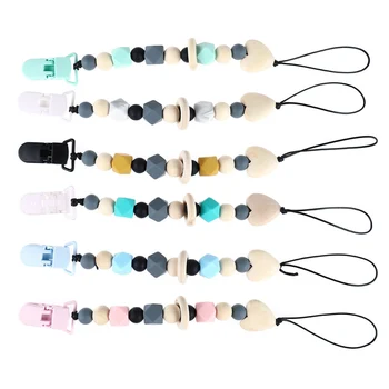 

1pcs Baby Silicone Pacifier Clip Anti-chain Infant Pacifier Chain Toy Newborn Pacifier Chain