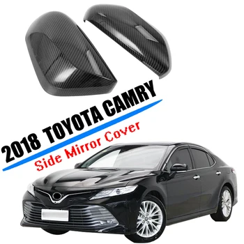 

Fit For Toyota Camry 2018 2019 ABS Side mirror cover Door Rearview Carbon fiber style 2PCS