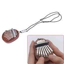 Mais novo mini kalimba 8 teclas polegar piano ótimo som dedo teclado instrumento musical de madeira/acrílico