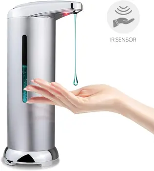 

Automatic Foam Soap Dispenser Sensor for Liquid Touchless Stainless Steel Eco-Friendly Hands Free Metal Silver Home Kitchen