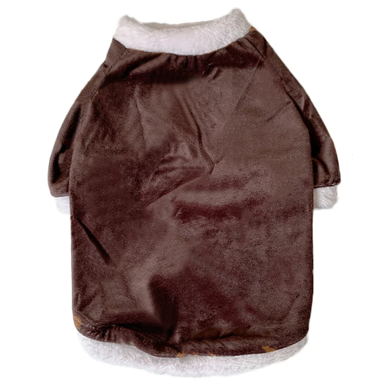 Brown Собака Pet Осенняя теплая одежда для Одежда для маленьких собак чихуахуа зимний свитер Vip Droppshipping PC1347 - Цвет: Brown