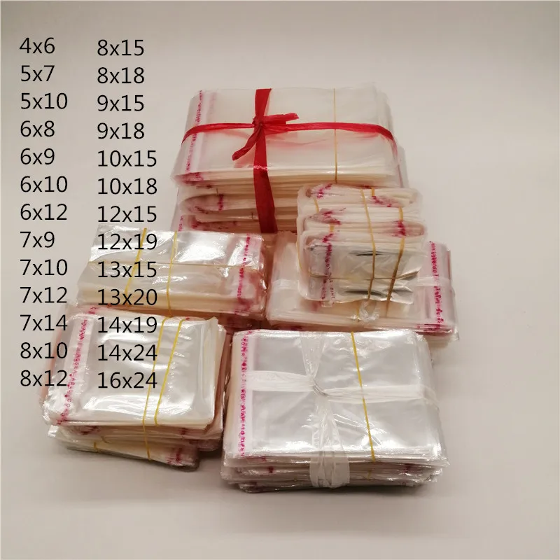 Clear Resealable Cellophane/BOPP/Poly Bags Transparent Opp Bag Packing Plastic Bags Self Adhesive Seal for jewelry 1000PCS 4x6cm