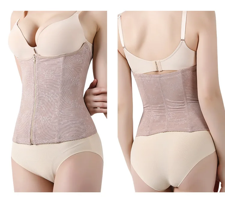 Zipper, postpartum abdomen, belt, waist, corset, maternal corset, plastic waist, thin belt Abdomen, stomach, posture Polyester