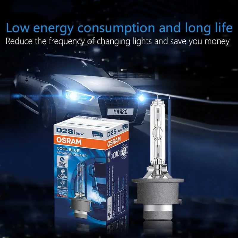OSRAM Xenon HID D2S 66240CBI холодный синий 5500K Автомобильная фара авто Hi/lo луч стильная лампа+ 20% оригинальное качество