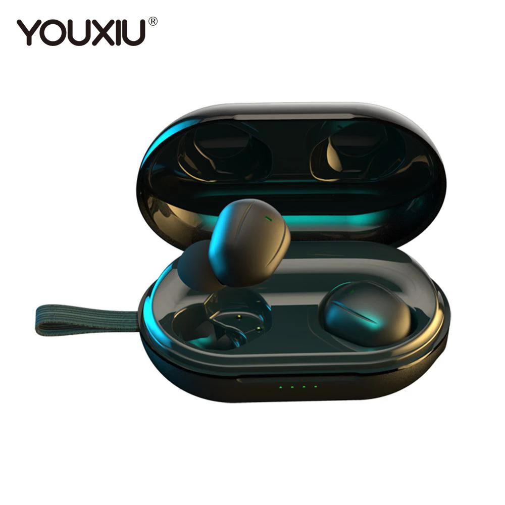 

YOUXIU TWS Bluetooth Wireless Earphones HIFI 3D Stereo IPX6 Waterproof Mini In-ear Sports Running Headset With Mic