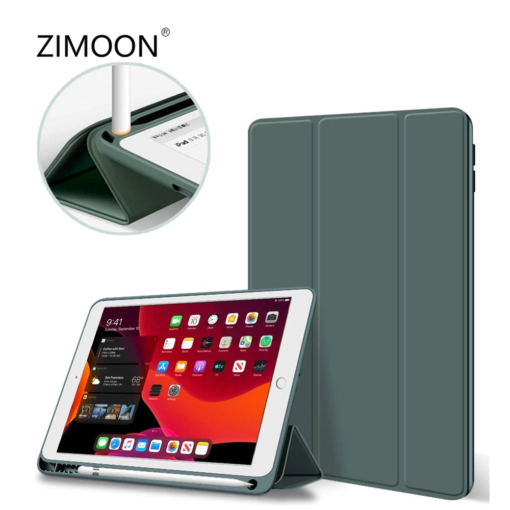 Для iPad 10 2 2019/2020 чехол с держателем для карандашей умный 9 7 2017/2018 Чехол Pro 5 /11 Air 3/4 mini