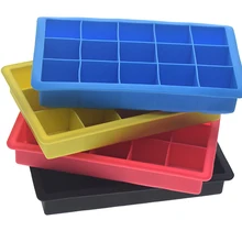 Kitchen tool silicone ice tray 15 grid silicone ice cube silicone ice box silicone mold