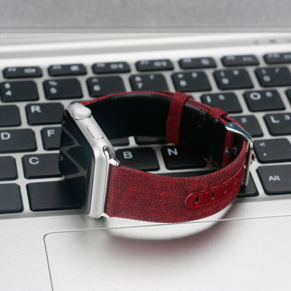 Нейлоновый ремешок для часов Apple Watch Series 5 4 3 21 спортивный браслет Аксессуары 42 мм 38 мм ремешок для iwatch