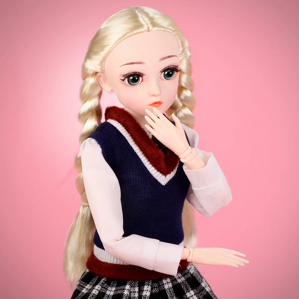 Ceny (Kup 1 dostać 1 za darmo) BJD Doll, 1 4 SD lalki 18 Ball Jointed lalki z ubrania strój buty peruka układanie włosów najlepszy prezent dla dziewczyn