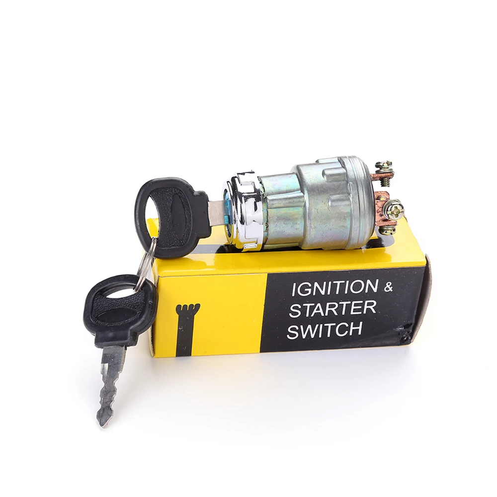 

12V Car Ignition Start Switch With Key Universal 4 Foot 3 Wire Engine Starter Switch Agricultural Car Modified Car Ignition Lock