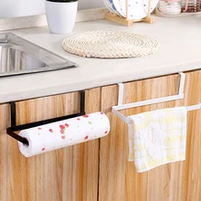Стиль кухонный цепляющийся стеллаж для хранения шкафчик без гвоздей рулон бумажная полка Бесплатный удар бытовой вешалка для полотенец YHJ121606