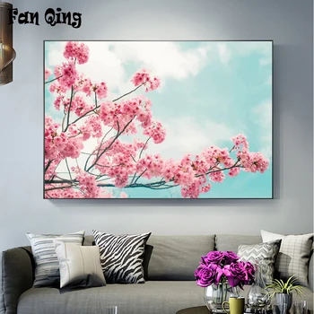 

5D DIY Diamond Painting Cherry blossoms Diamond Mosaic Cross stitch full Square/round diamond Rhinestone Home Decor Picture