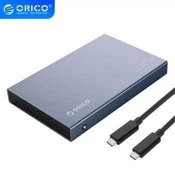 

ORICO 2.5'' Type-C HDD Case Aluminum Alloy USB3.1 Gen2 Hard Drive Enclosure Support 7mm & 9.5mm With 50cm C to C Cable