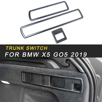 

Rear Door Trunk Switch Button Panel Cover Trim Frame Sticker Interior Accessories for BMW X5 G05 2019 Car Styling