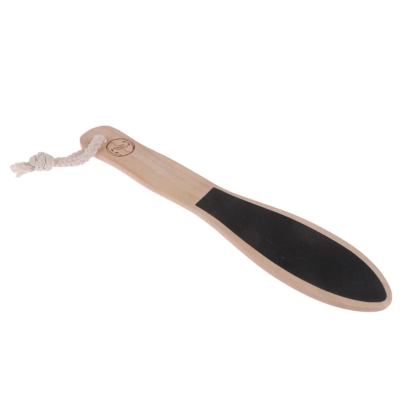 1Pcs Portable Sandpaper Foot File Callus Dead Skin Remover Pedicure Wood+sandpaper Handle Pedicure Tools Callus Remover