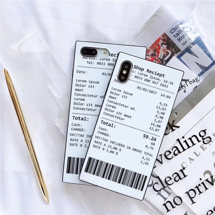 

Lovely Barcode Pattern Silicone Soft Phone Cases for Iphone 6 7 8 Plus Back Cover Hazy Beauty for IPhone X XS XS Max XR Case