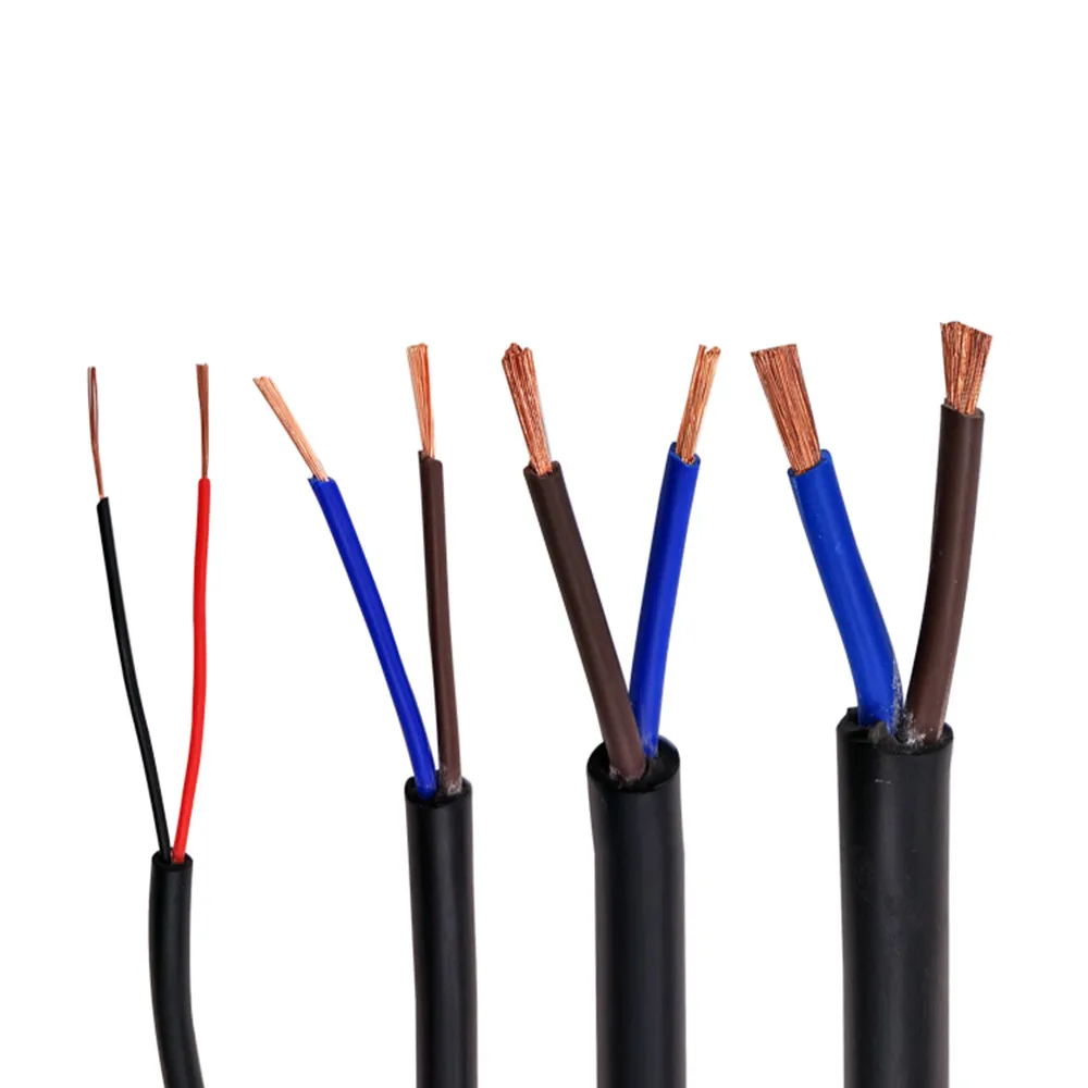 RVV black cable 22AWG 0.3MM 2 core 3 core 4 core 5 core 6 core 7 core 8 core 10 core 12 core 16 core control signal wire