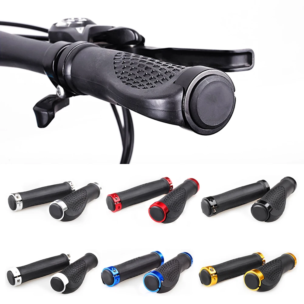 

Bicycle Handlebar Cover Mountain Cycling Bike MTB Grips Smooth Rubber Aluminum alloy Anti-slip Handle Grip Accessories Dropship